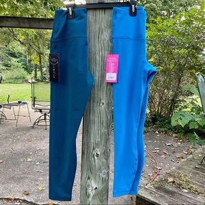 2 NWT Yogalicious S/XS High waist yoga workout leggings